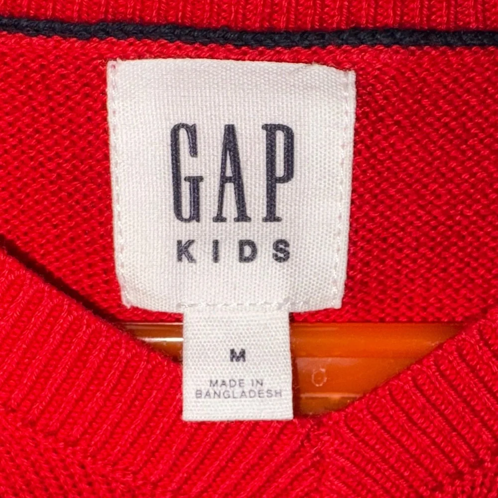 GAP Men's V-Neck Red Sweater
